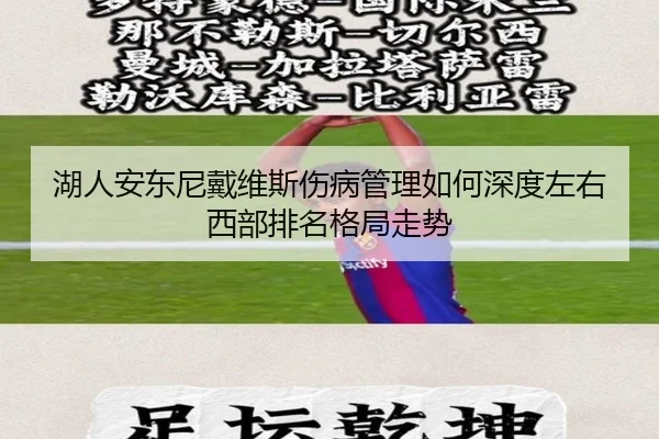 湖人安东尼戴维斯伤病管理如何深度左右西部排名格局走势